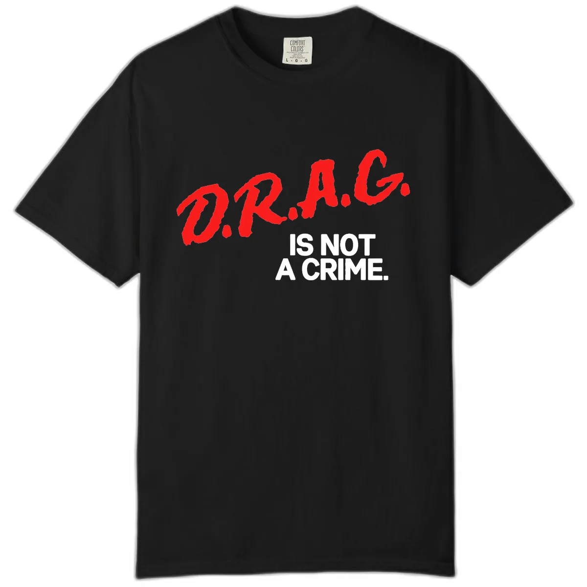 Pride Is Not A Crime Comfort Color in Black
