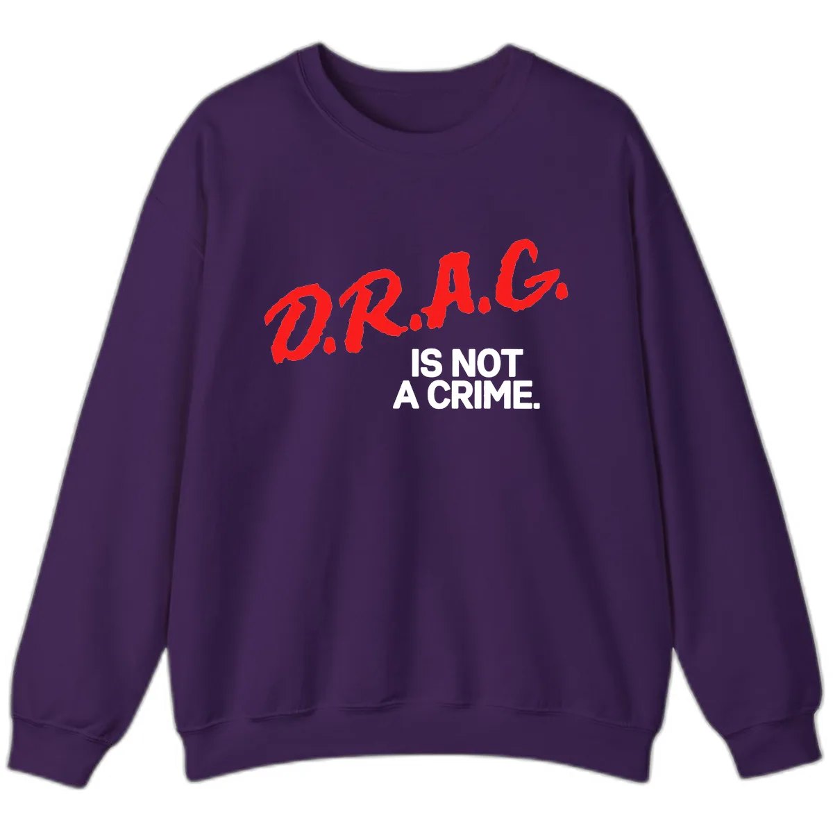 Pride Is Not A Crime Sweatshirt in Purple