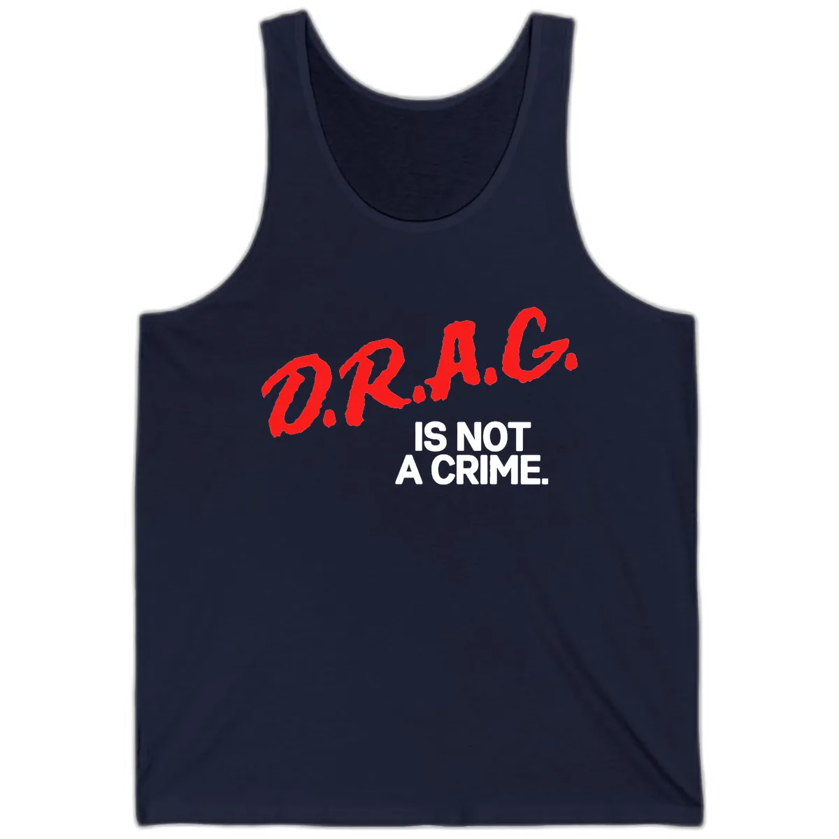 Pride Is Not A Crime Tank in Navy