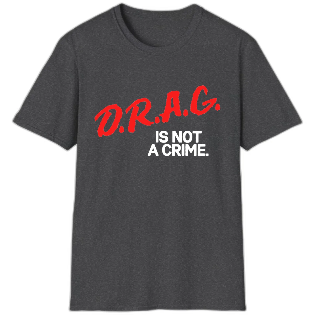 Pride Is Not A Crime T-Shirt in Dark Heather