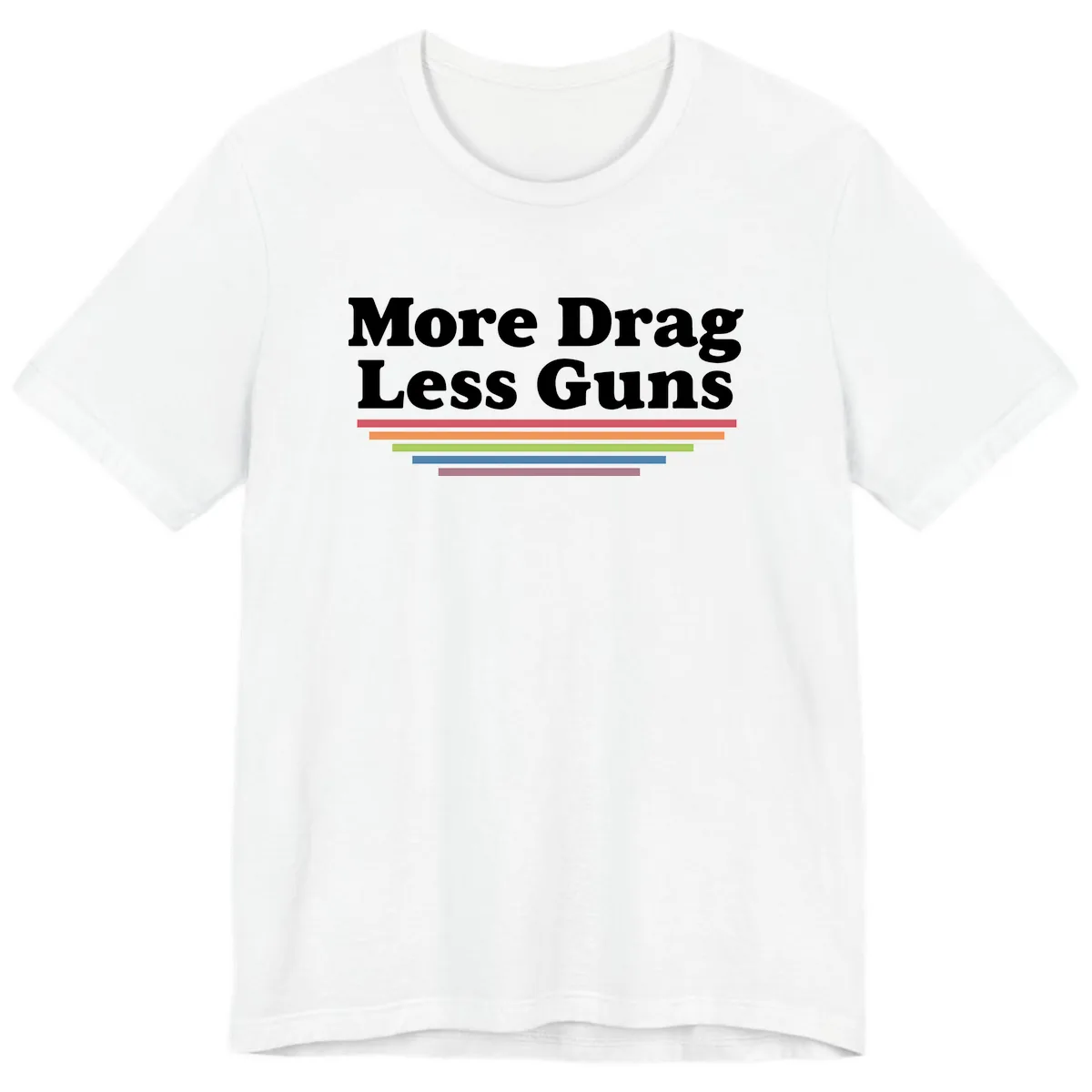 More Drag Less Guns Premium T-Shirt in White