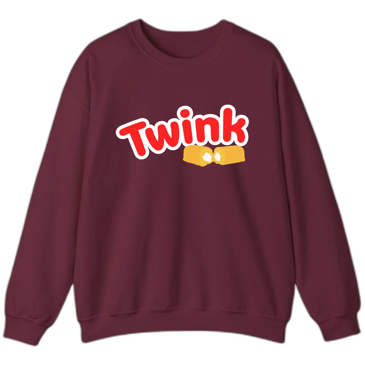 Twink Fist Bump Sweatshirt in Maroon