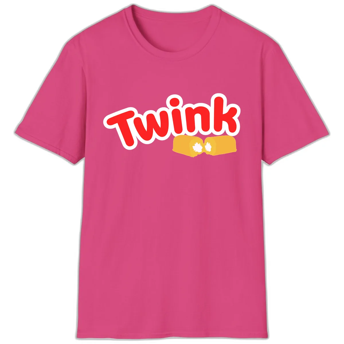 Twink Fist Bump T-Shirt in Heliconia