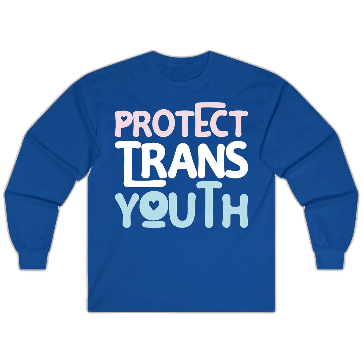 Protect Trans Youth Long Sleeve in Royal