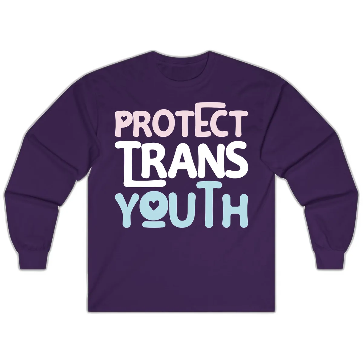 Protect Trans Youth Long Sleeve in Purple