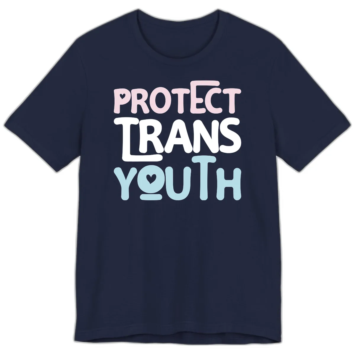 Protect Trans Youth Premium T-Shirt in Navy