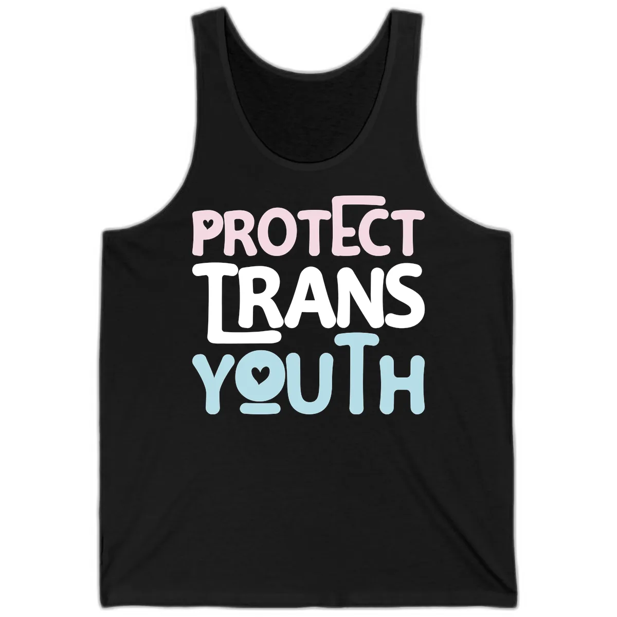 Protect Trans Youth Tank in Black