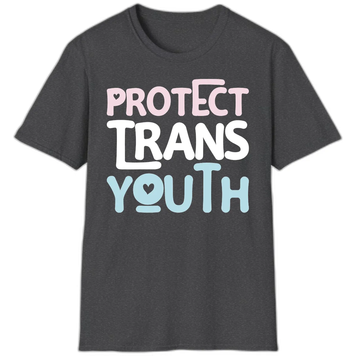 Protect Trans Youth T-Shirt in Dark Heather