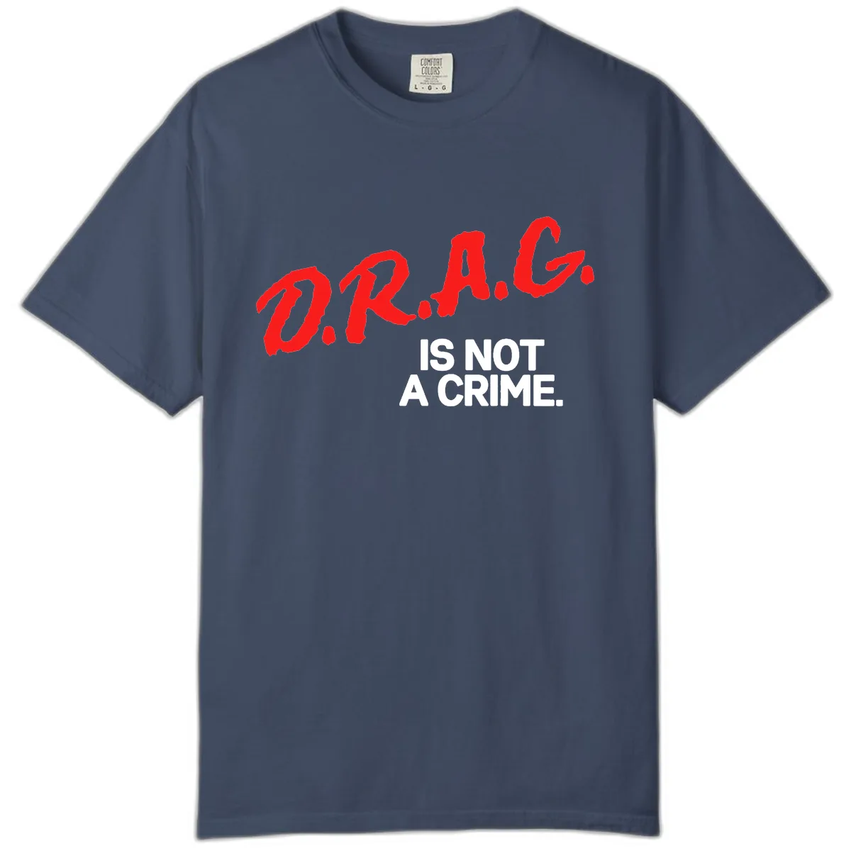 LGBTQ Is Not A Crime Pride Statement Comfort Color in Midnight