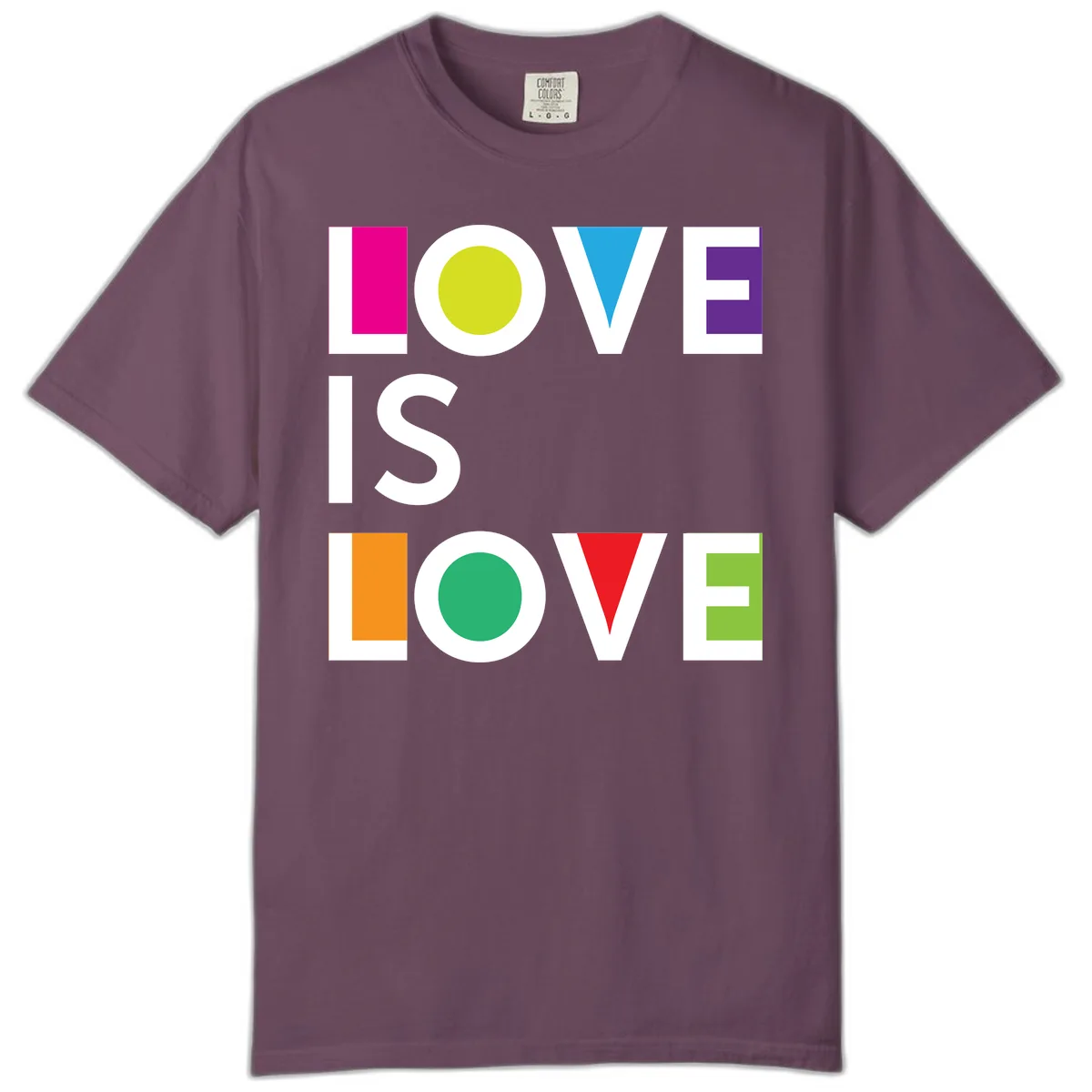 Love Is Love Pride Design Comfort Color in Berry