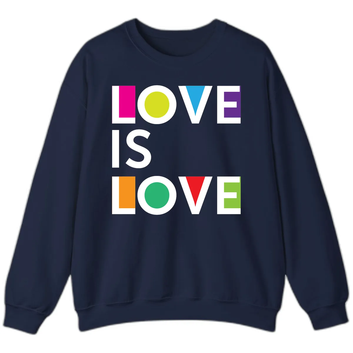 Love Is Love Pride Design Sweatshirt in Navy