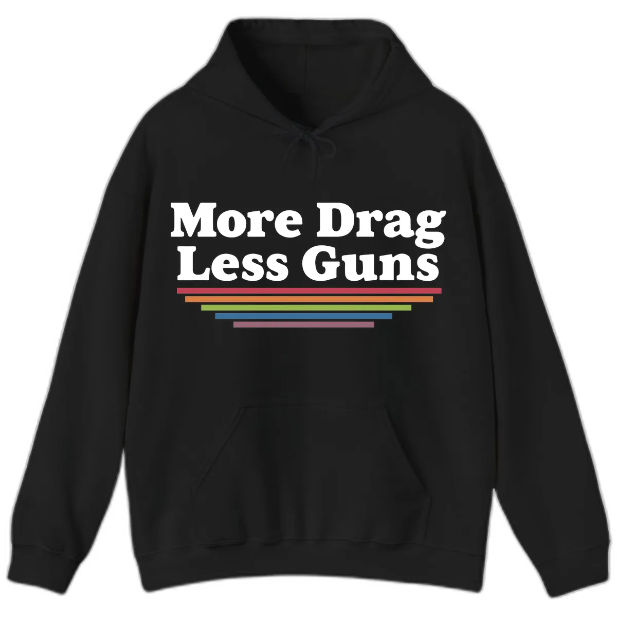 More Drag Less Guns Hoodie in Black