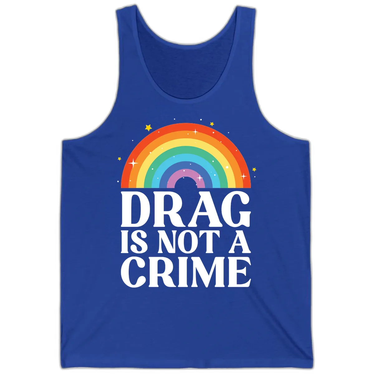Drag Is Not A Crime Tank in True Royal