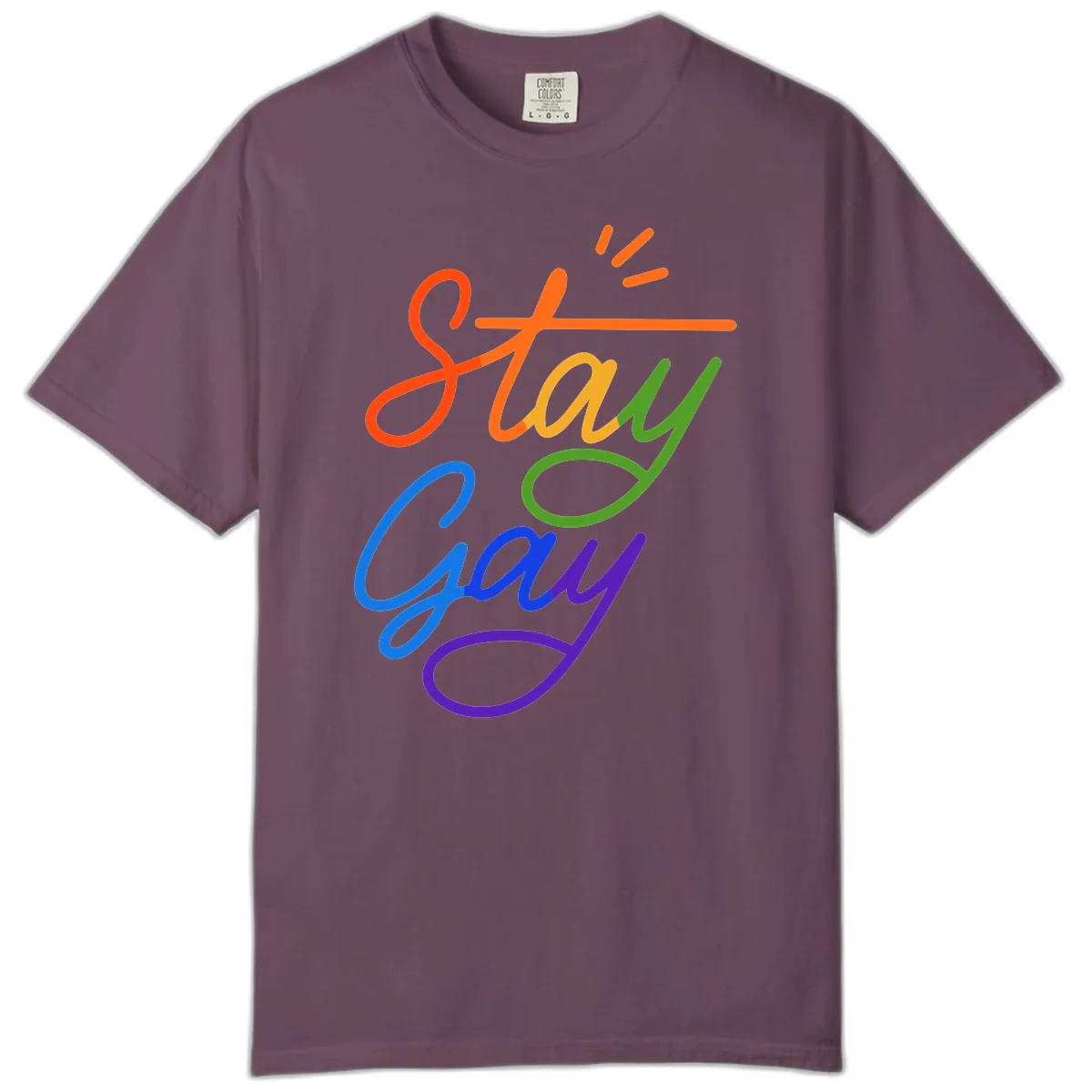 Stay Gay Comfort Color in Berry