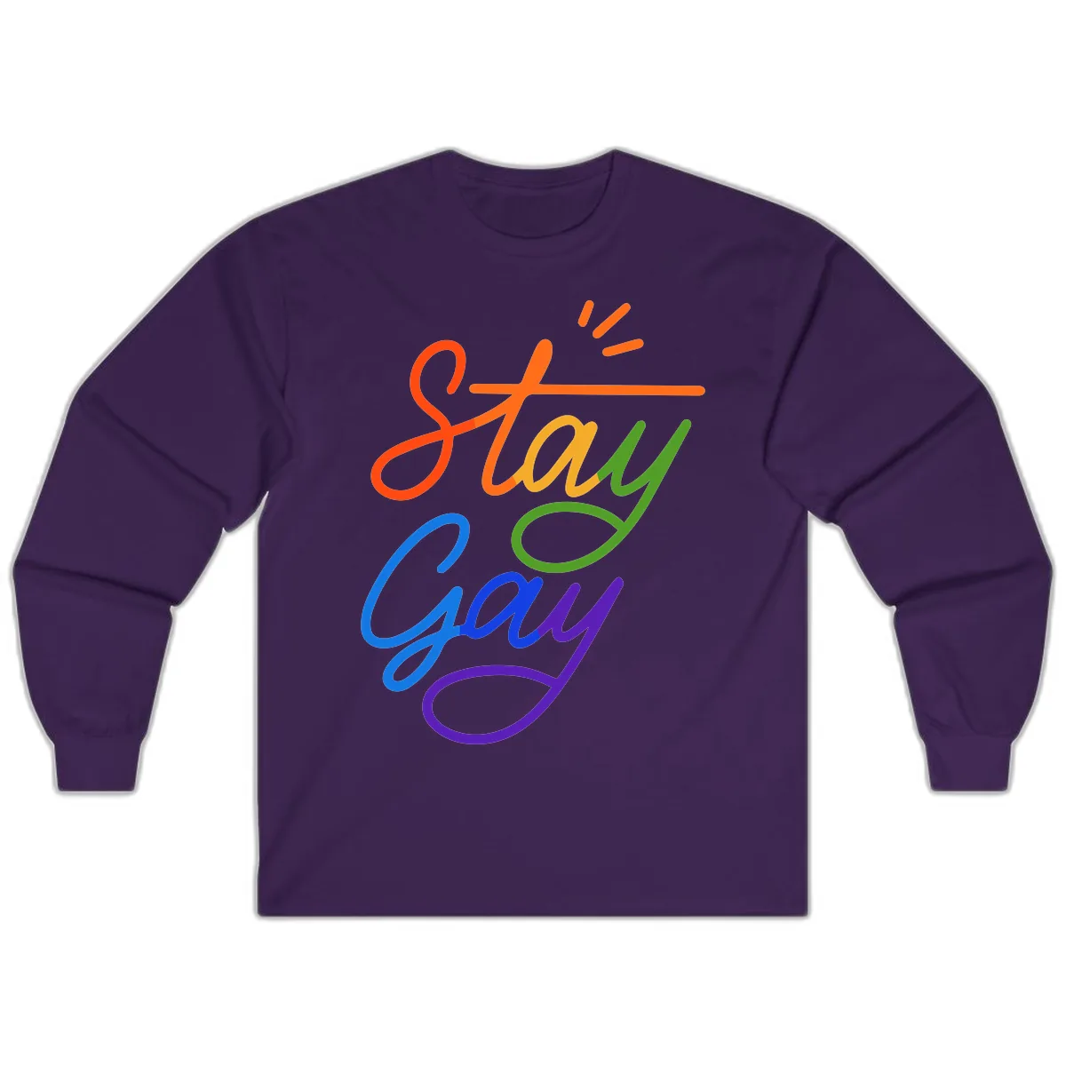 Stay Gay Long Sleeve in Purple