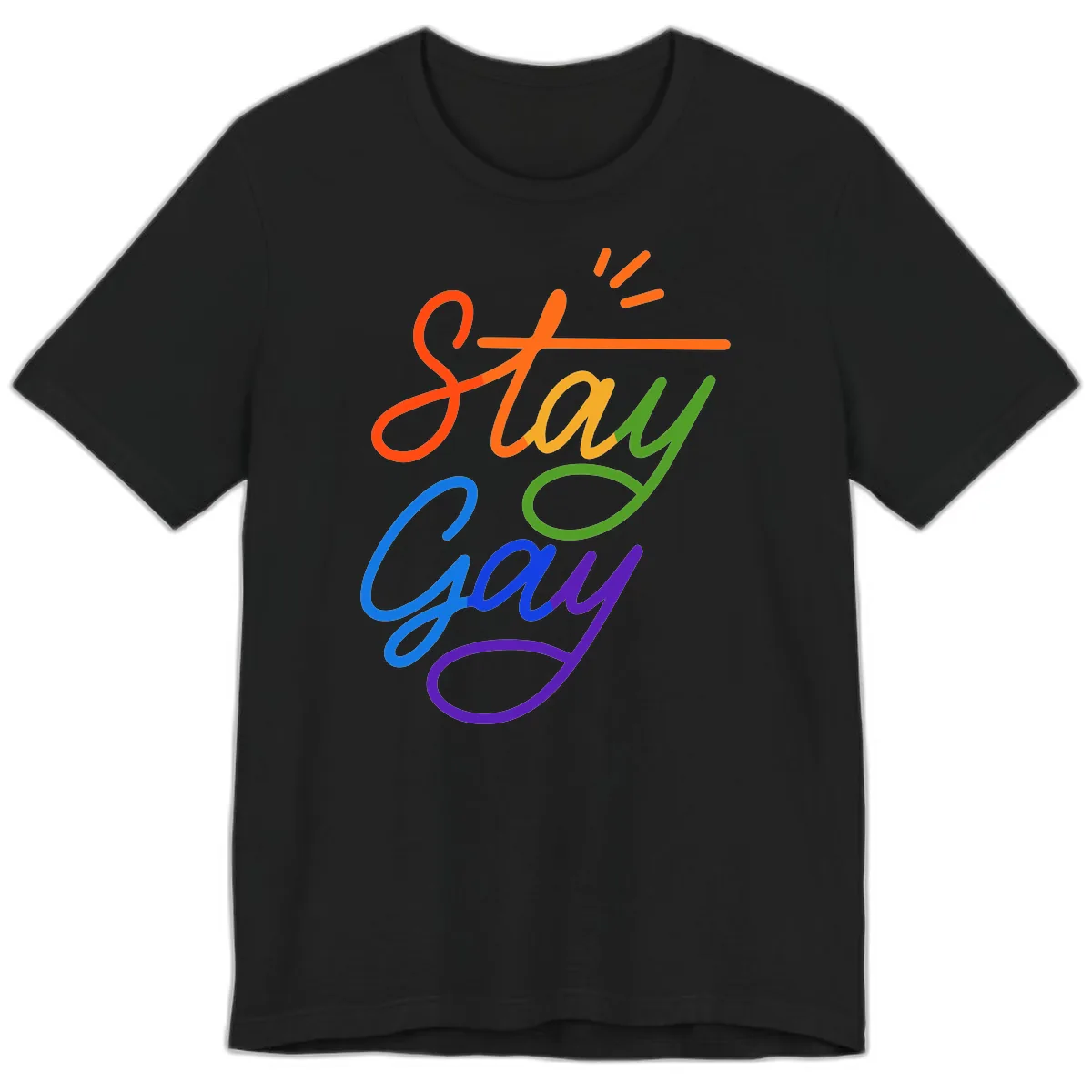 Stay Gay Premium T-Shirt in Black