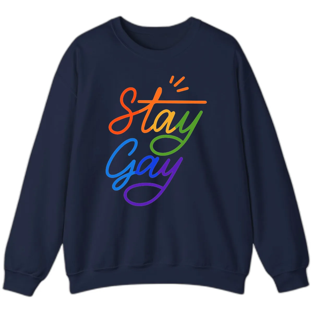 Stay Gay Sweatshirt in Navy