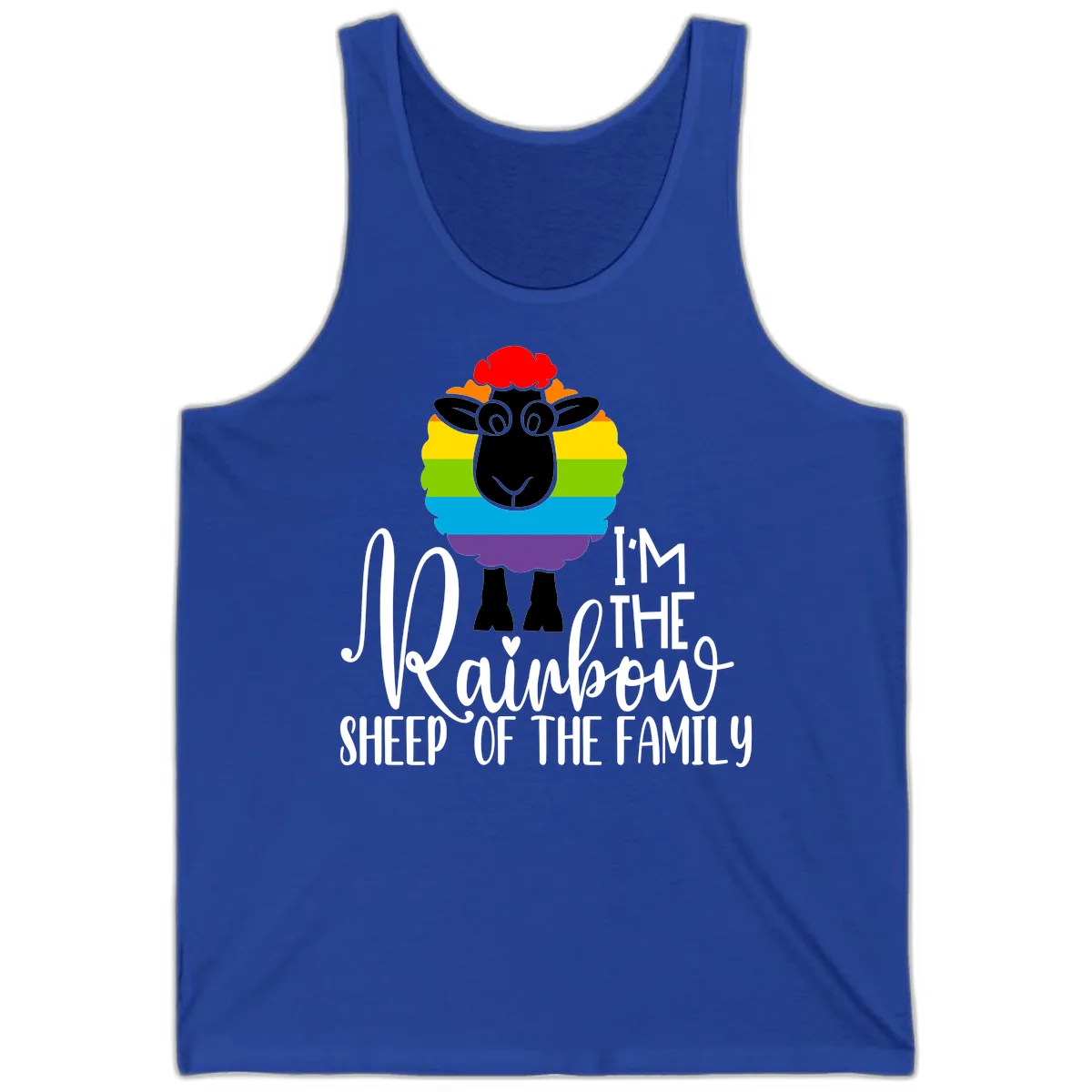 Rainbow Sheep Of The Family Tank in True Royal