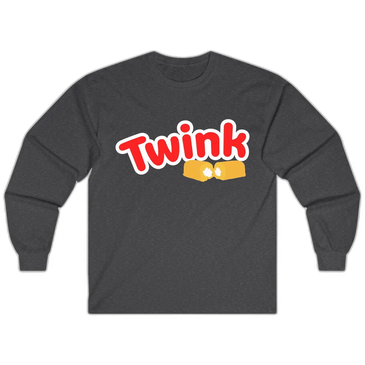 Twink Fist Bump Long Sleeve in Dark Heather
