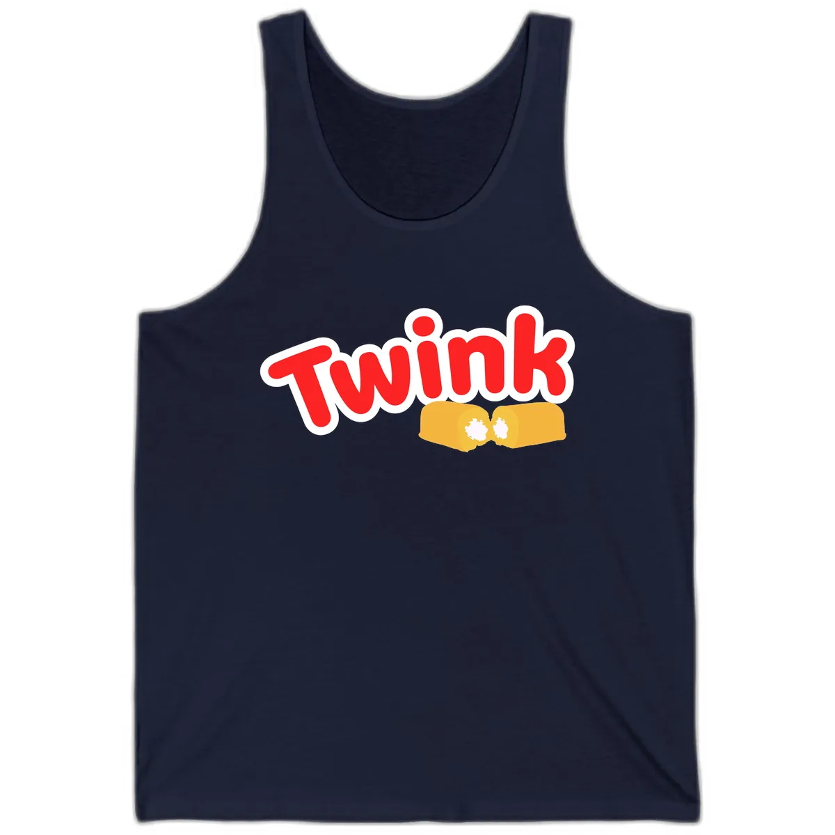 Twink Fist Bump Tank in Navy