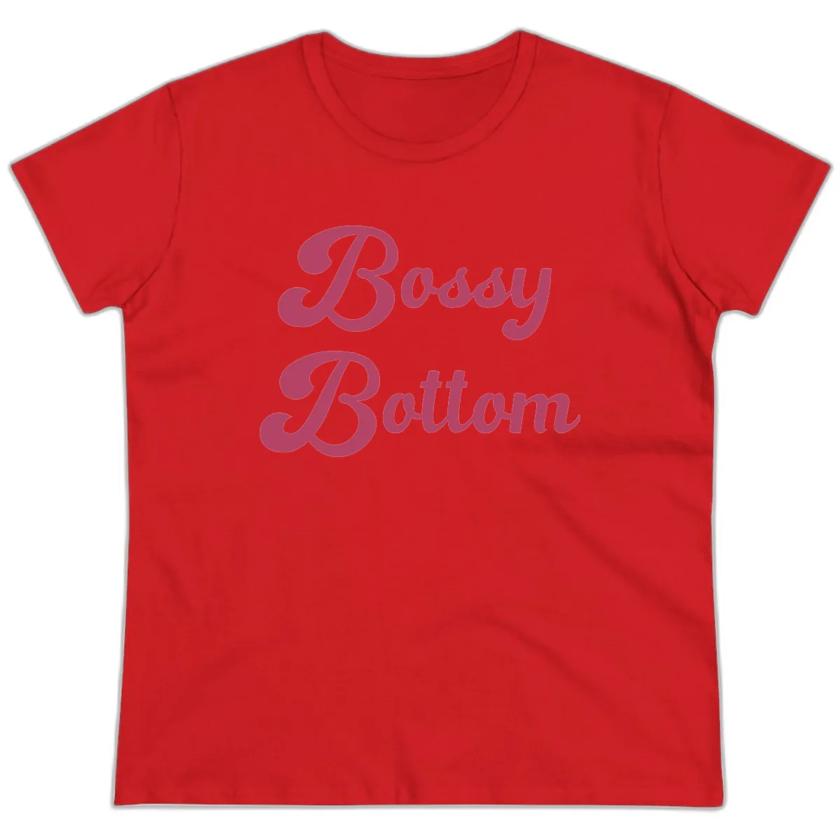 Body Rocking Pride Design Ladies Tee in Red