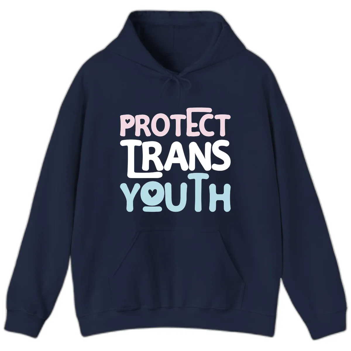 Protect Trans Youth Hoodie in Navy