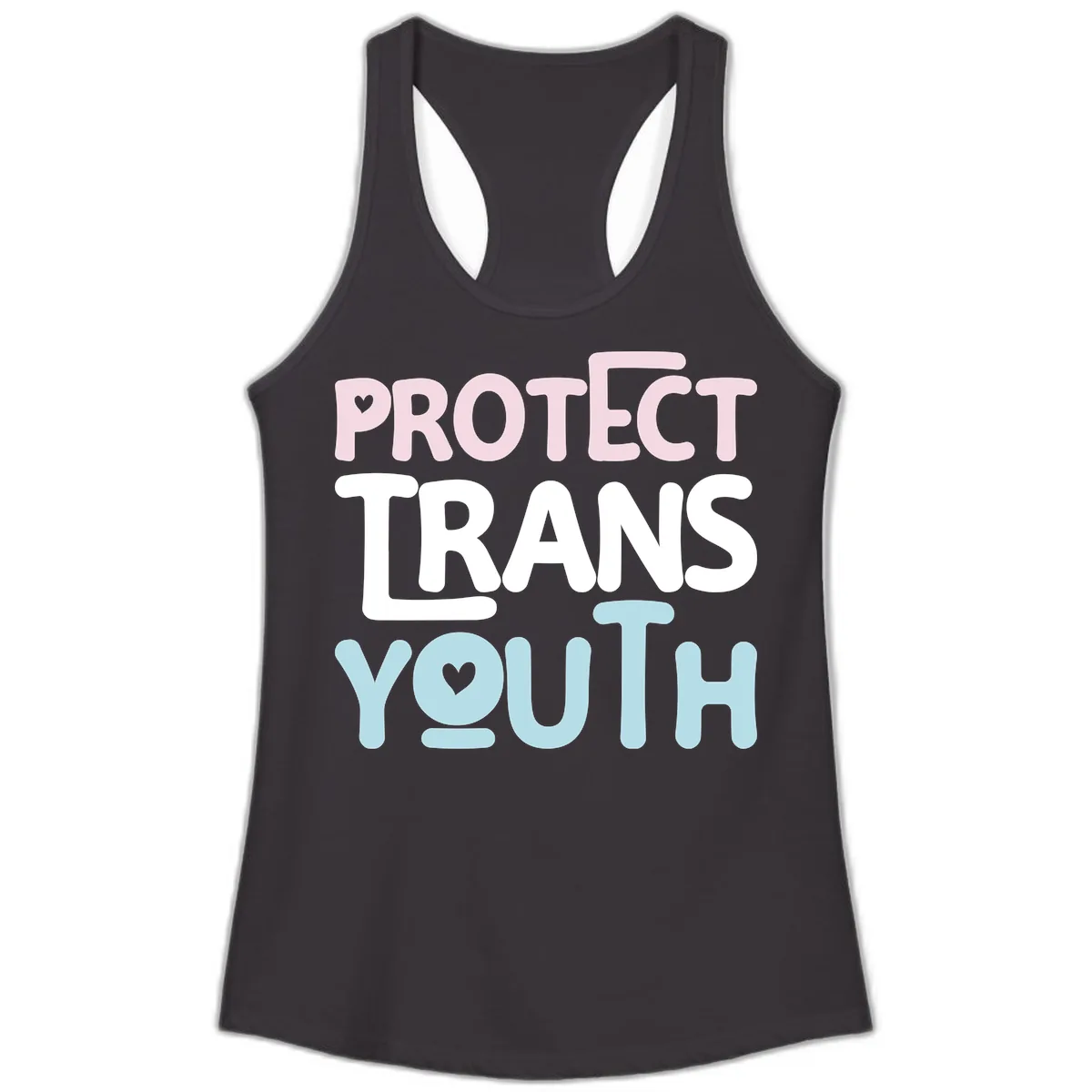 Protect Trans Youth Ladies Tank in Black