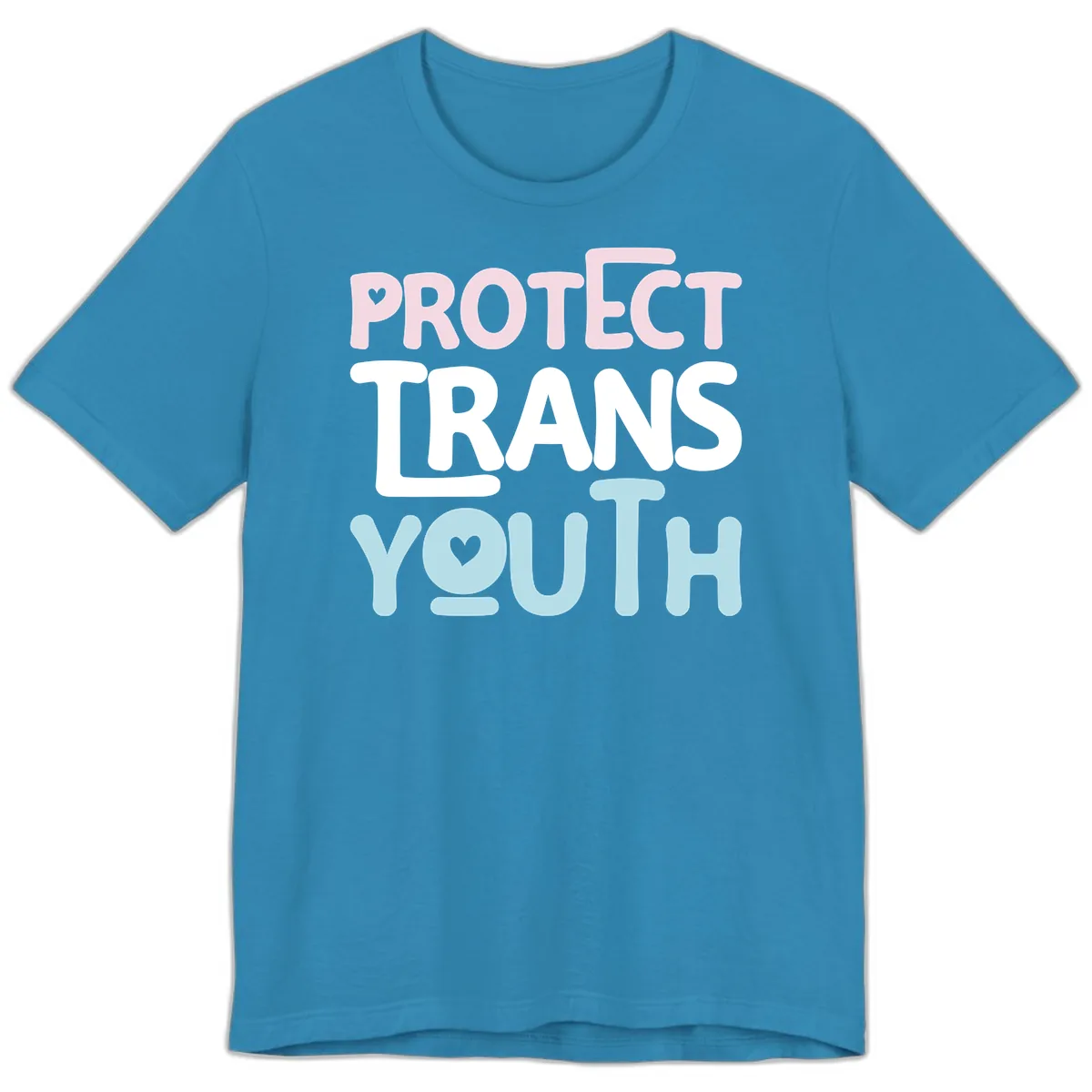 Protect Trans Youth Premium T-Shirt in Aqua