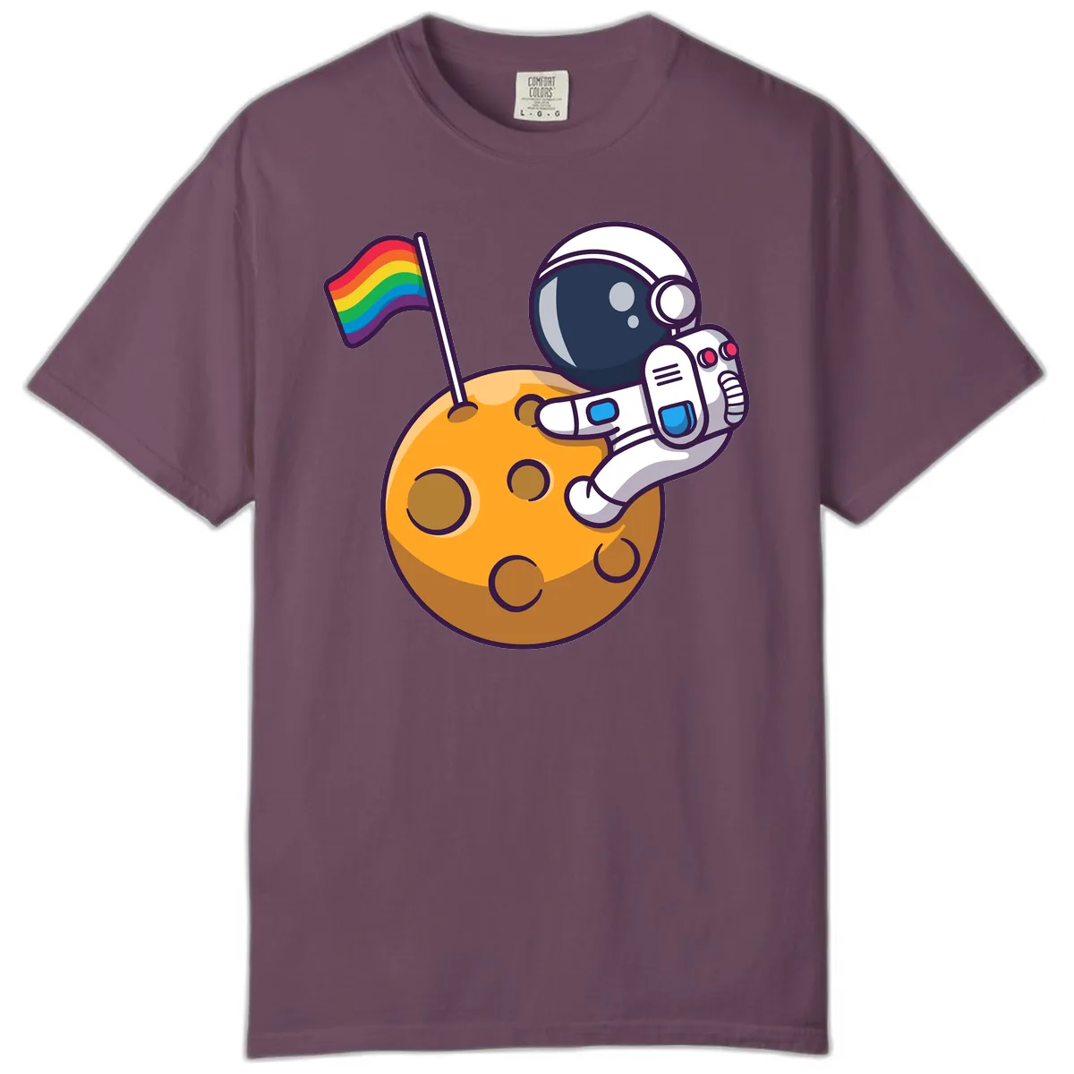 Astronaut Pride Moon Landing Comfort Color in Berry