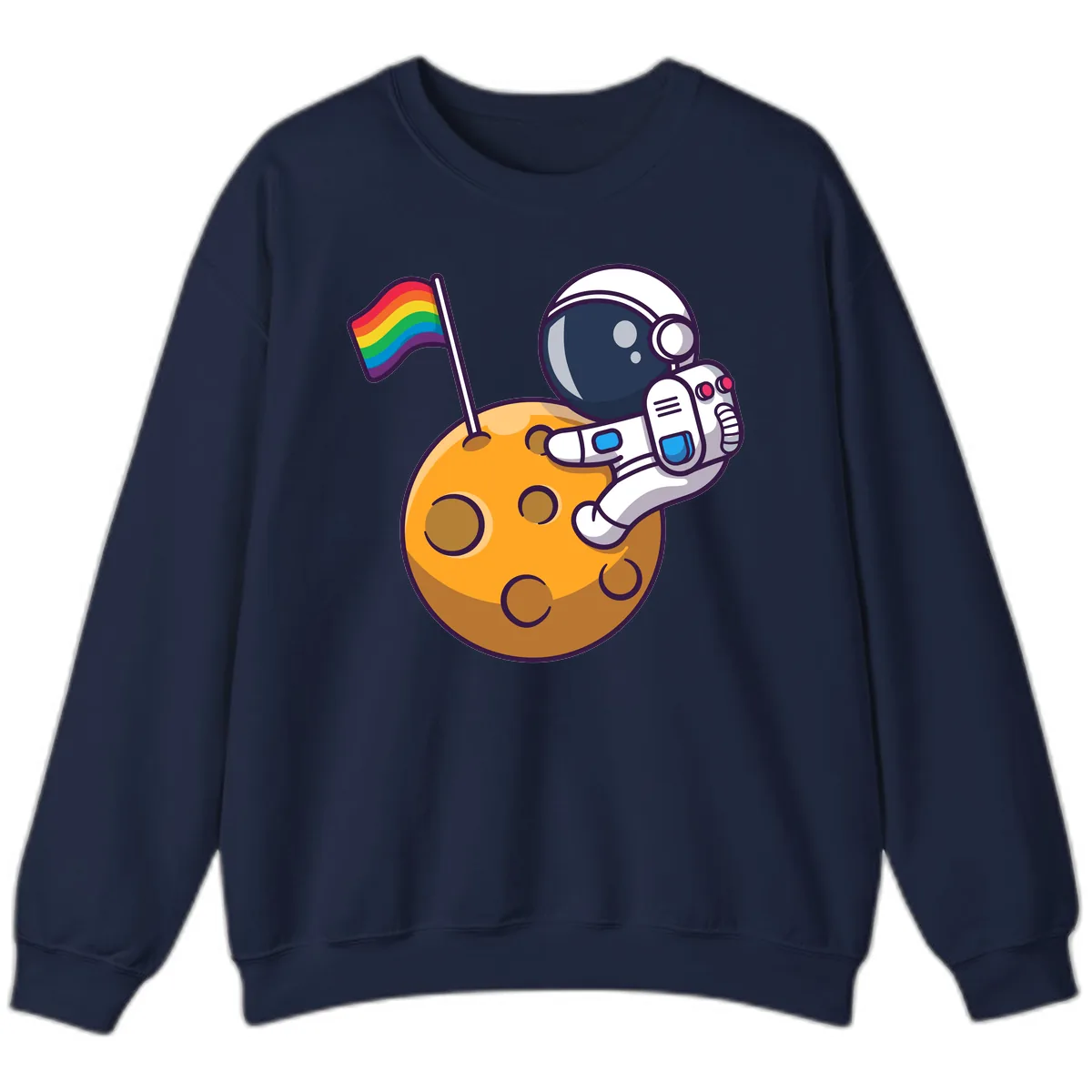 Astronaut Pride Moon Landing Sweatshirt in Navy