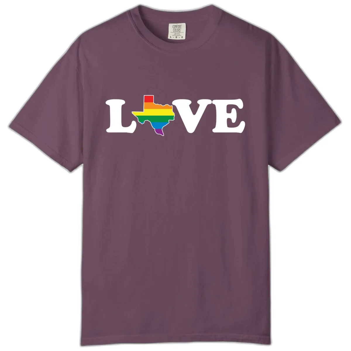 Love Texas Pride Comfort Color in Berry