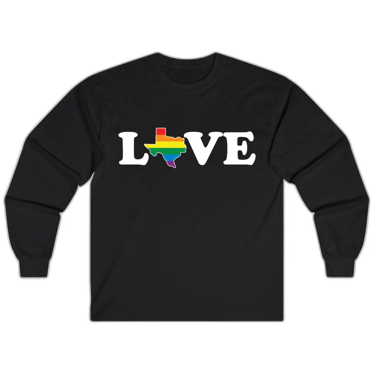 Love Texas Pride Long Sleeve in Black