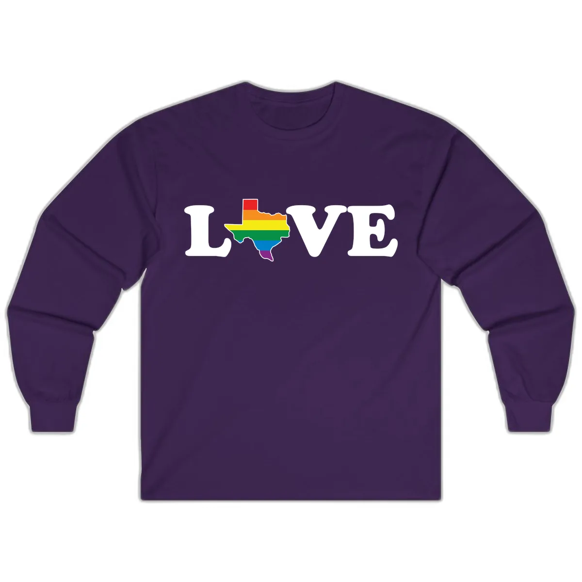 Love Texas Pride Long Sleeve in Purple