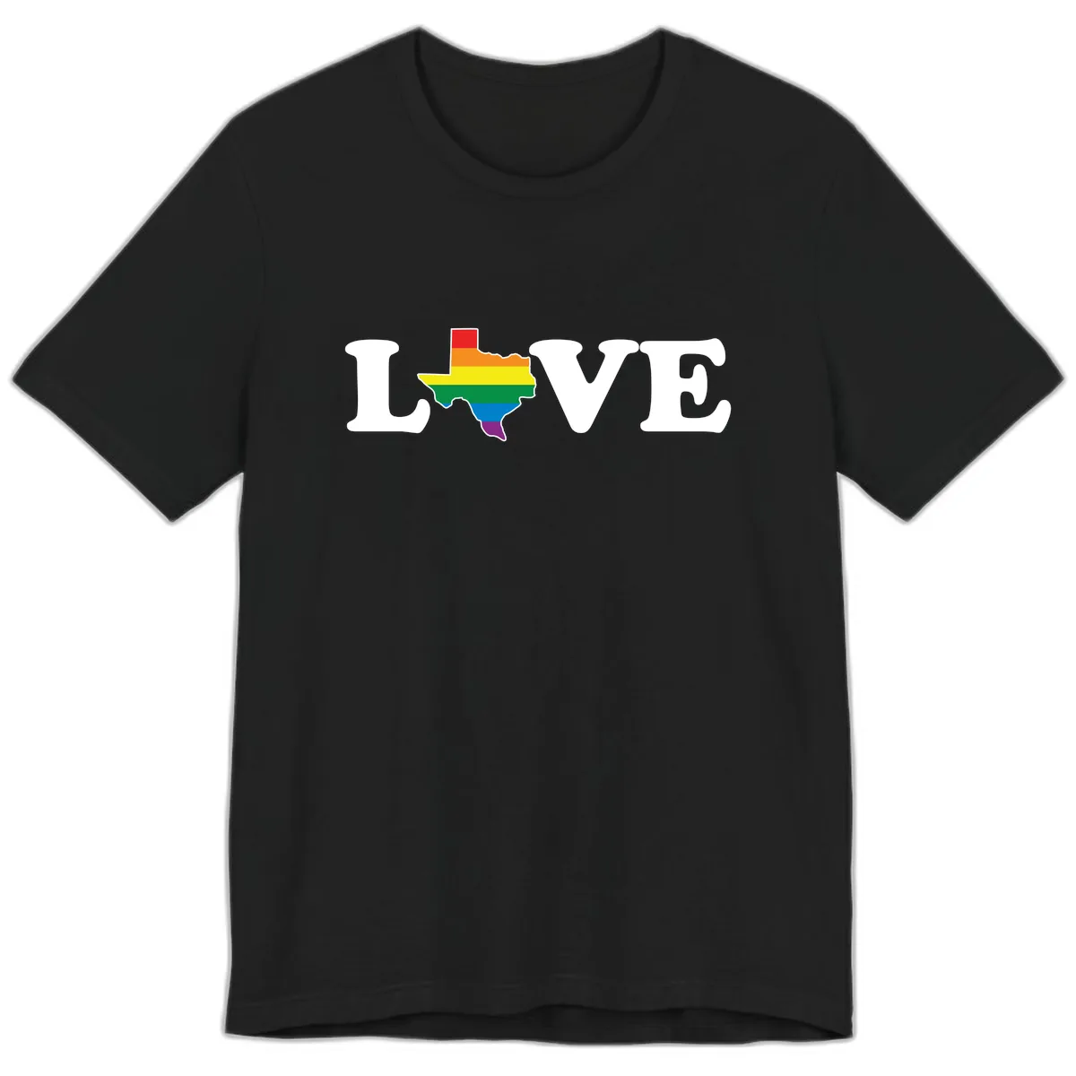 Love Texas Pride Premium T-Shirt in Black