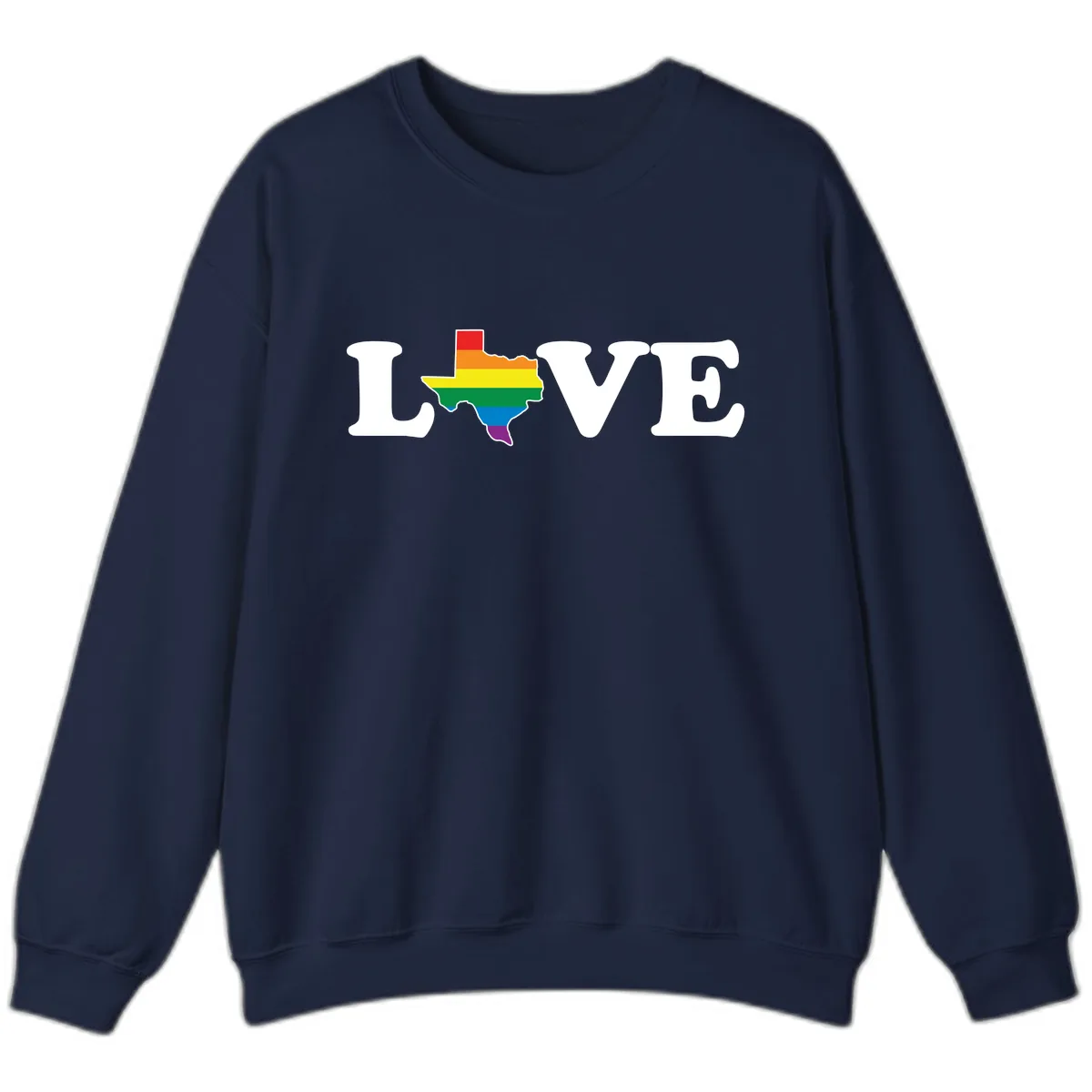 Love Texas Pride Sweatshirt in Navy