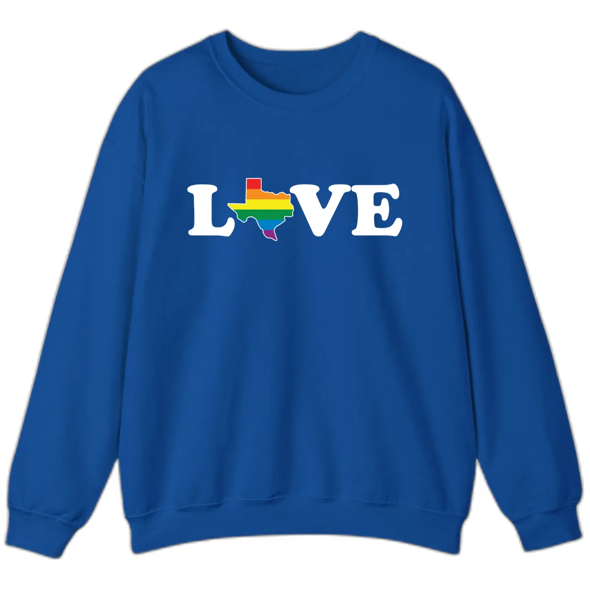 Love Texas Pride Sweatshirt in Royal