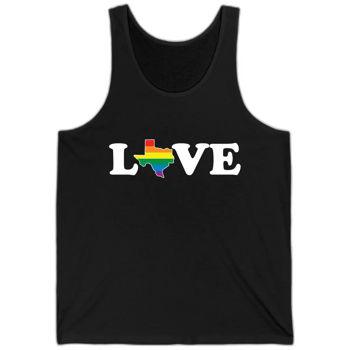 Love Texas Pride Tank in Black