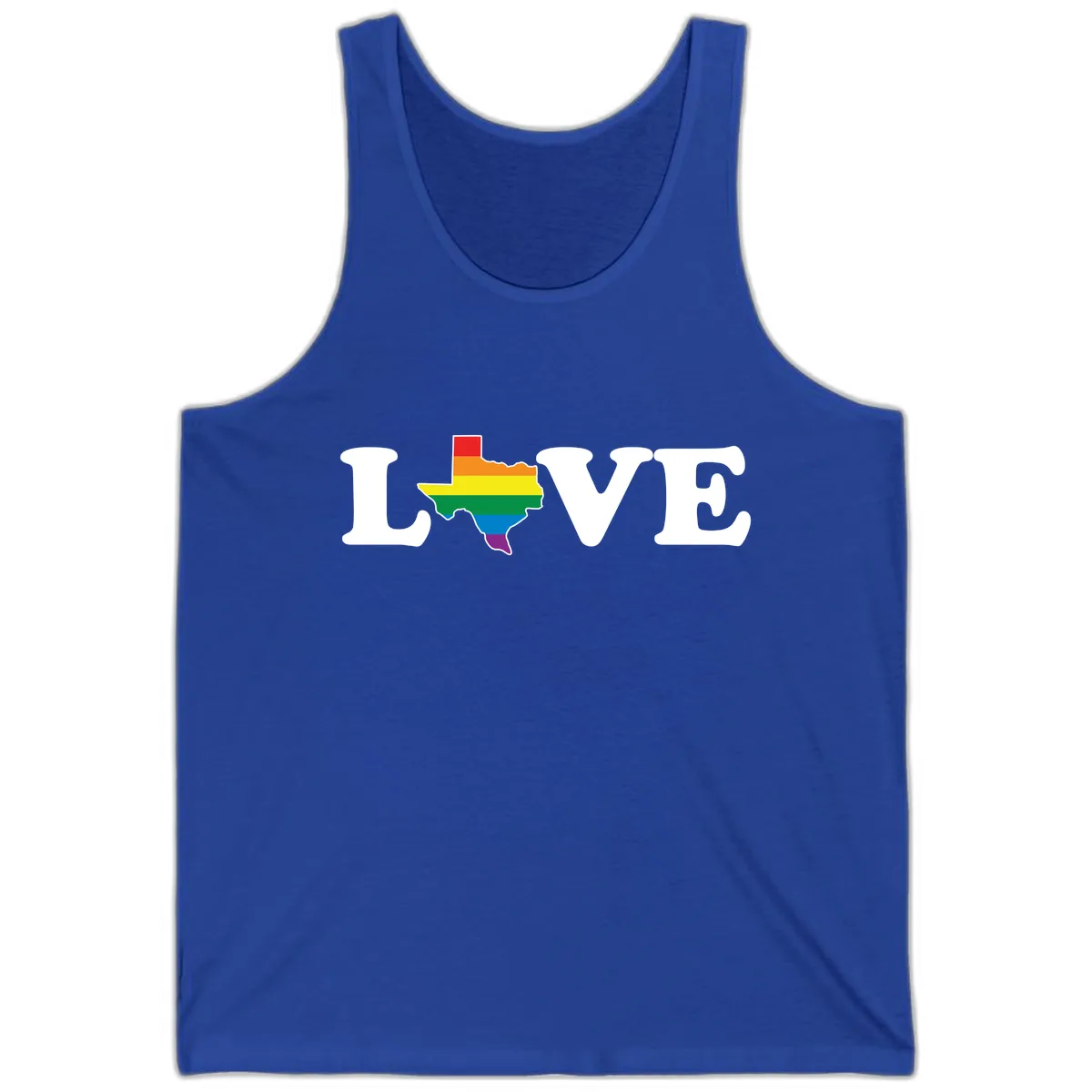 Love Texas Pride Tank in True Royal