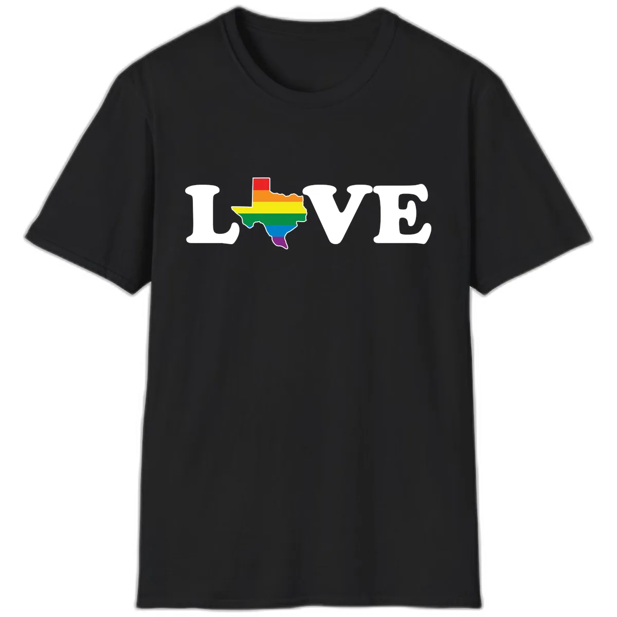 Love Texas Pride T-Shirt in Black