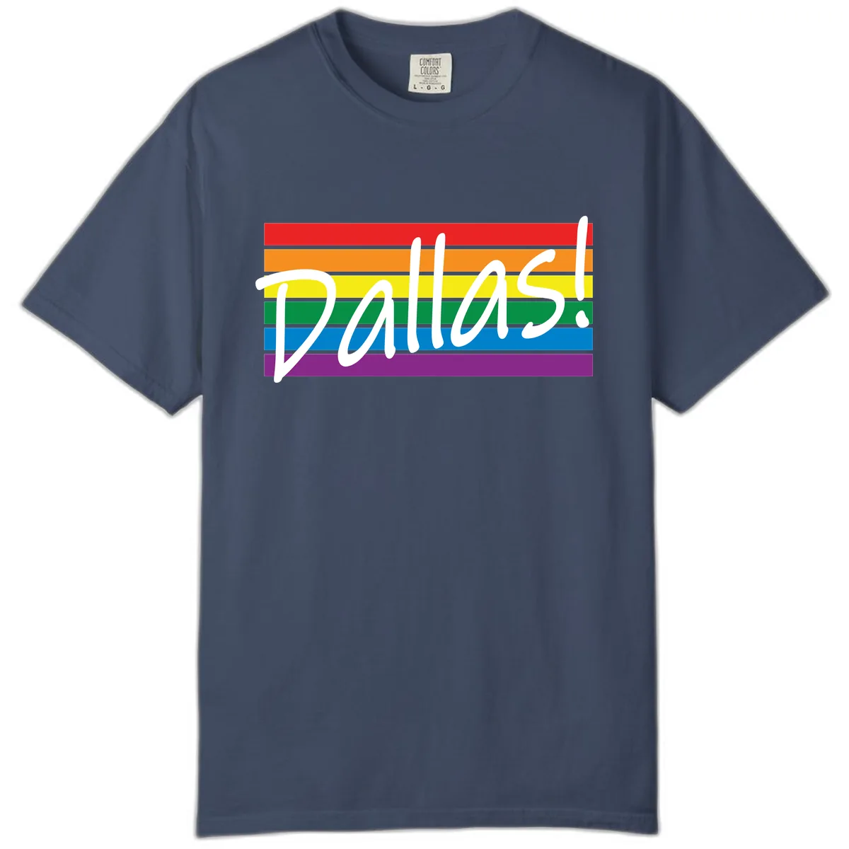 Pallas Pride Rainbow Statement Comfort Color in Midnight