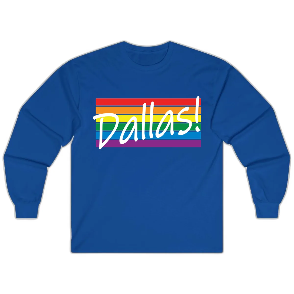 Pallas Pride Rainbow Statement Long Sleeve in Royal