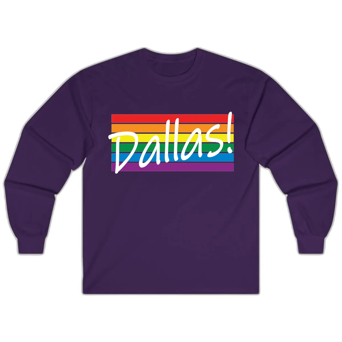 Pallas Pride Rainbow Statement Long Sleeve in Purple