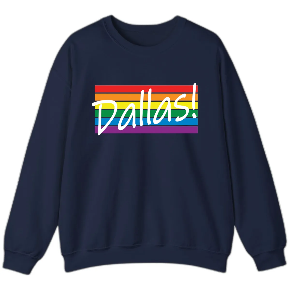 Pallas Pride Rainbow Statement Sweatshirt in Navy