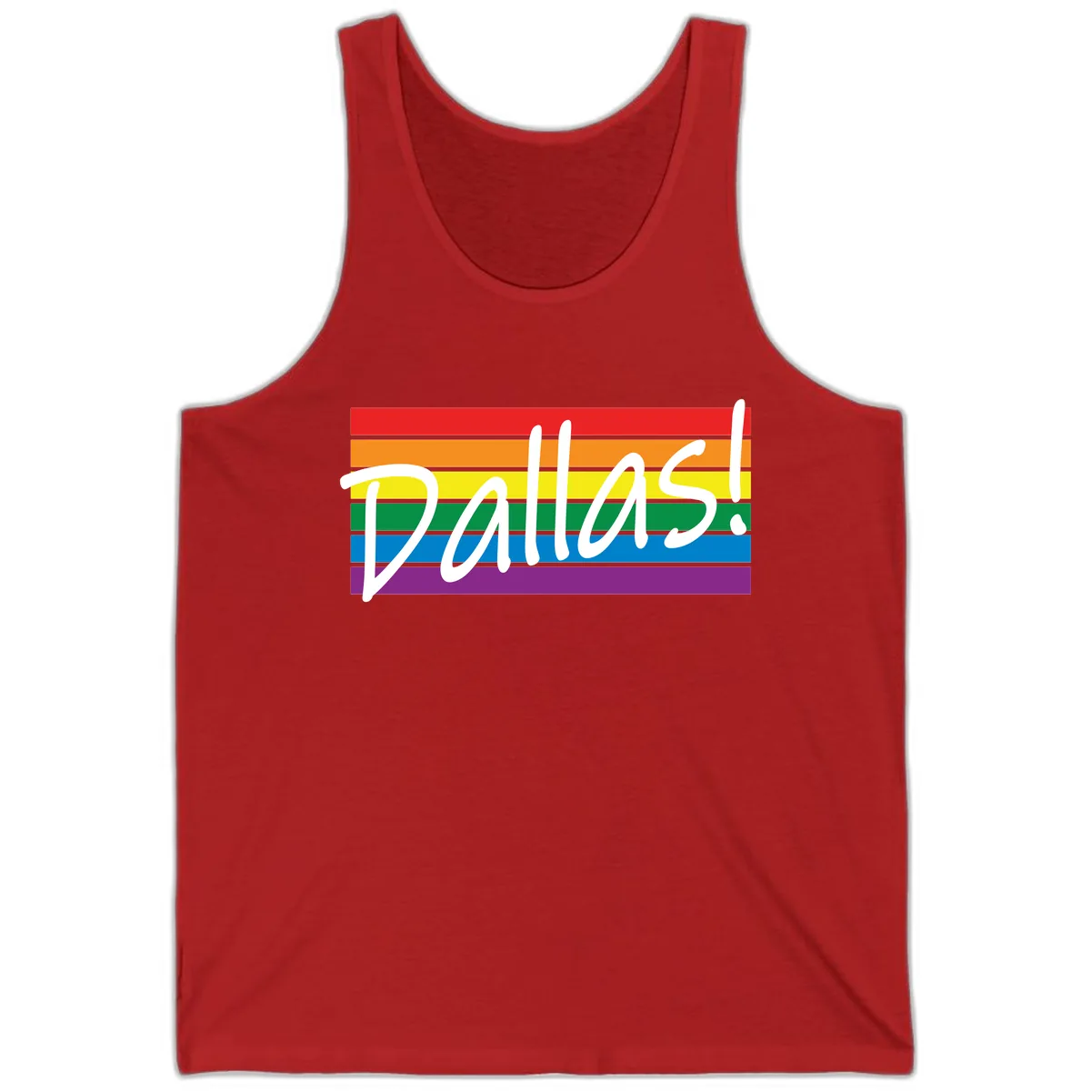 Pallas Pride Rainbow Statement Tank in Red