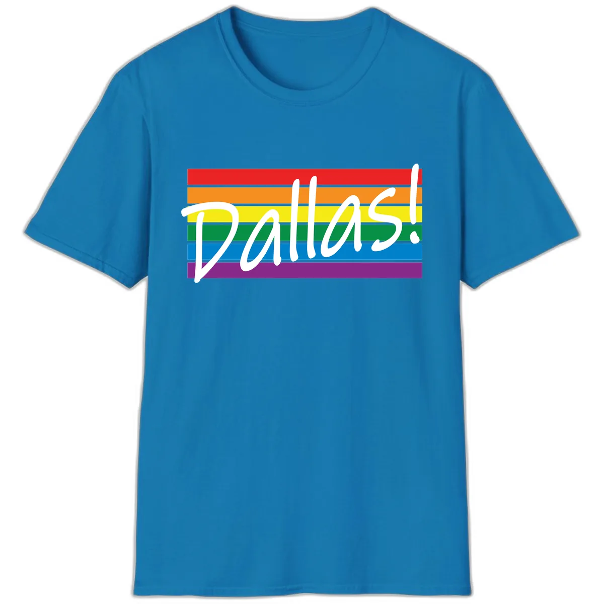 Pallas Pride Rainbow Statement T-Shirt in Sapphire