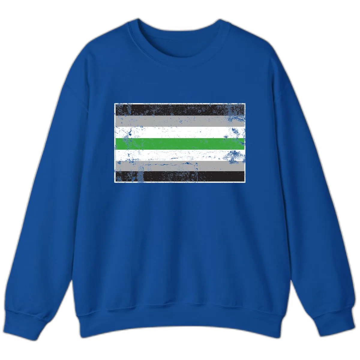 Demigender Pride Flag Stripes Sweatshirt in Royal