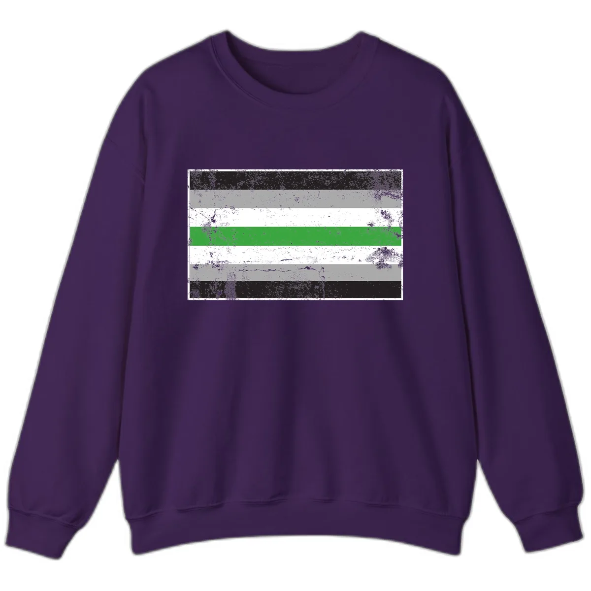 Demigender Pride Flag Stripes Sweatshirt in Purple