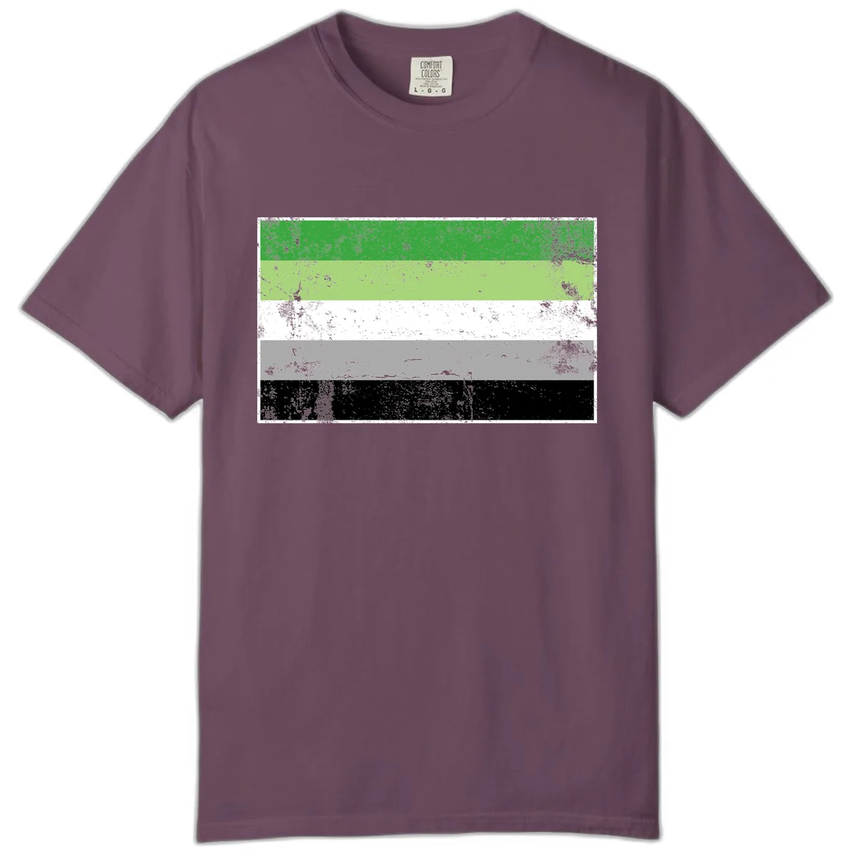 Demigender Pride Flag Stripes Comfort Color in Berry