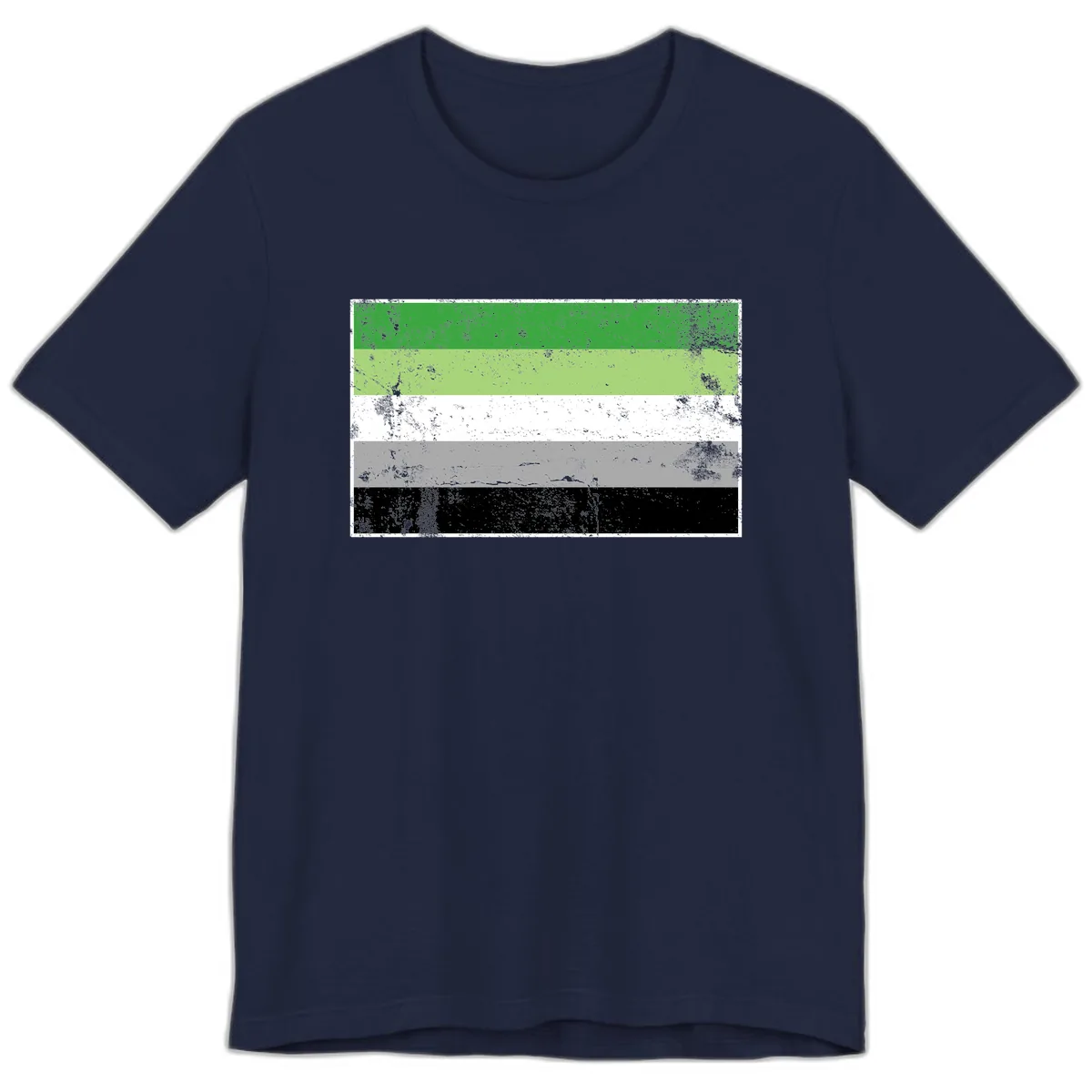 Demigender Pride Flag Stripes Premium T-Shirt in Navy