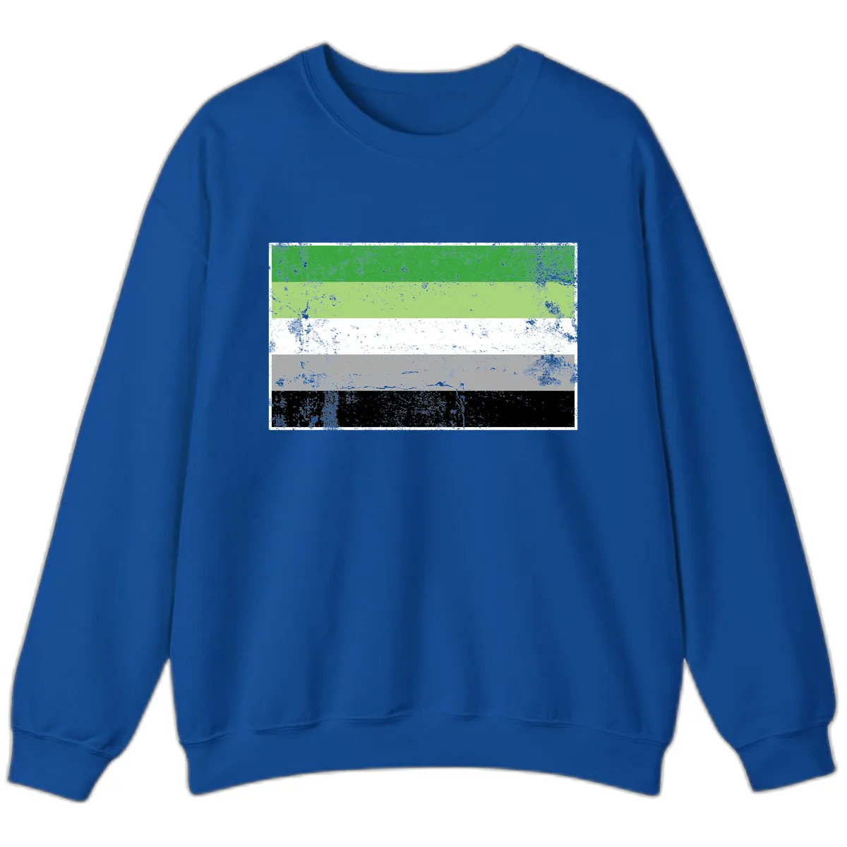 Demigender Pride Flag Stripes Sweatshirt in Royal